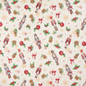Tissu de décoration Gobelin Casse-noisettes festifs – beige clair/rouge,  thumbnail number 1