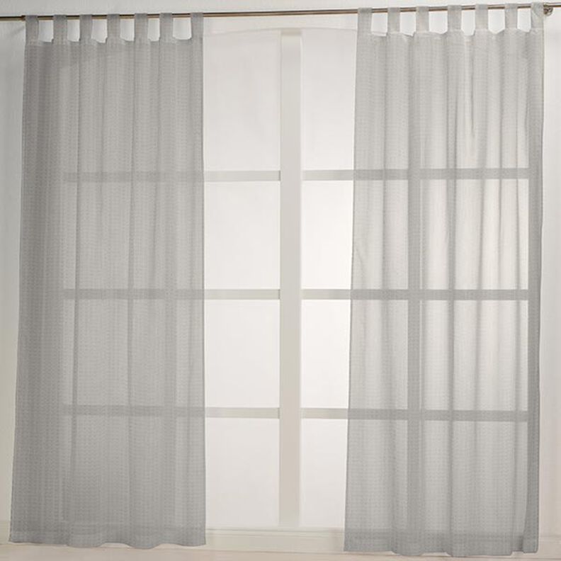 Tissu pour rideaux Aspect jute 280 cm – gris clair,  image number 5