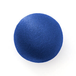 Bouton recouvert, Satin Duchesse – bleu roi, 