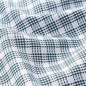 Tissu pour chemisier Pied de poule – blanc/anthracite, 