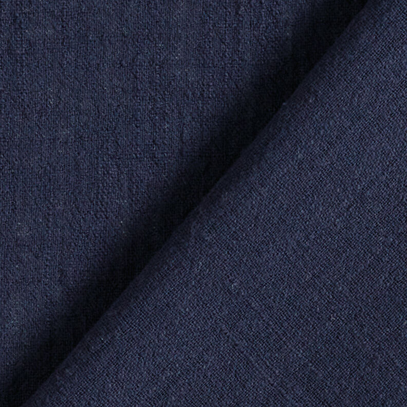Tissu en coton Aspect lin – bleu nuit,  image number 3