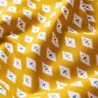 Tissu en coton Cretonne Losanges abstraits – moutarde, 
