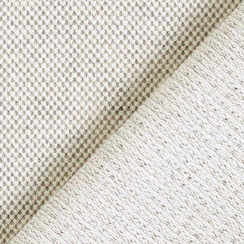 Coton piqué Poivre & Sel – blanc/gris,  image number 4