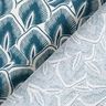 Tissu en coton Cretonne Feuilles abstraites – bleu océan/ivoire,  thumbnail number 4