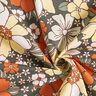 Tissu en coton Cretonne Fleurs rétro – orange clair/jaune clair,  thumbnail number 3