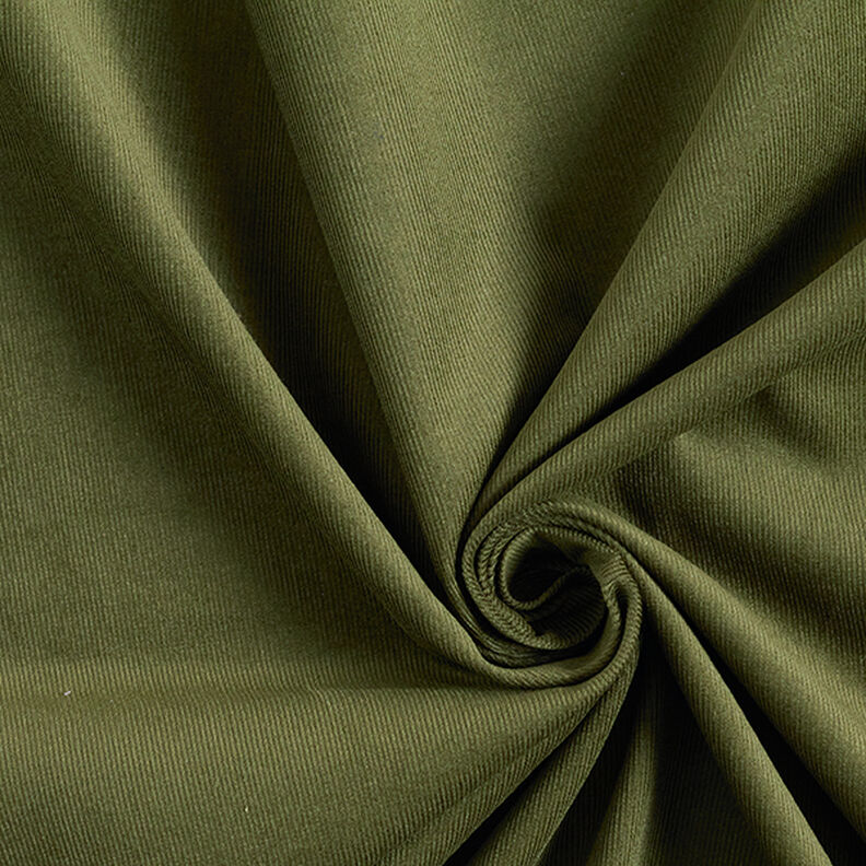 Velours milleraies Uni – olive foncé, image number 1