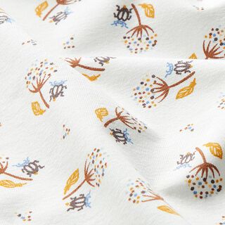 Jersey coton Ombelle avec coccinelle – écru, 