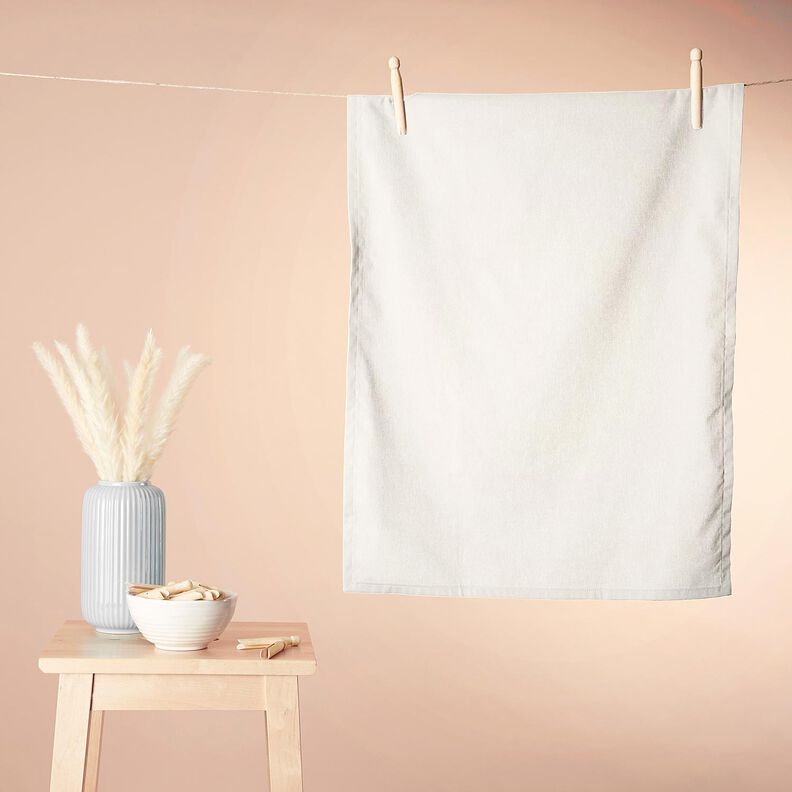 Tissu en coton Cretonne Uni – écru, image number 8