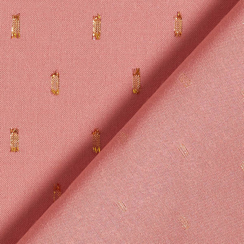 Tissu en viscose gouttes scintillantes – vieux rose,  image number 5