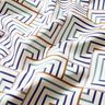 Tissu de décoration Semi-panama losanges modernes – blanc/bleu,  thumbnail number 2