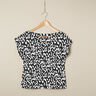 Jersey viscose Motif léopard abstrait – noir/blanc,  thumbnail number 6