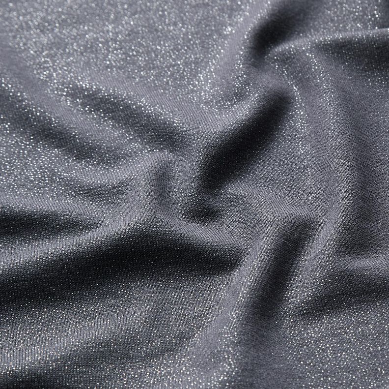 Jersey viscose Paillettes – anthracite,  image number 2