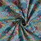 Tissu en coton cretonne oiseaux dans un champ de fleurs – bleu nuit – Échantillon,  thumbnail number 3
