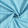 Popeline coton petit Vichy – turquoise/blanc,  thumbnail number 4