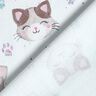 Jersey coton Chats et coussinets mignons | Glitzerpüppi – blanc,  thumbnail number 4