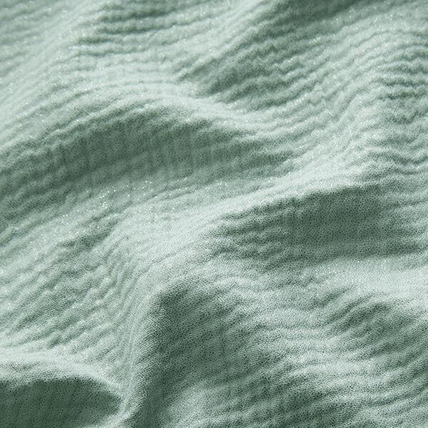 Tissu double gaze de coton fins points scintillants| by Poppy – roseau,  image number 3