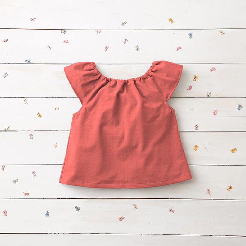 Jersey coton Medium uni – homard,  image number 7