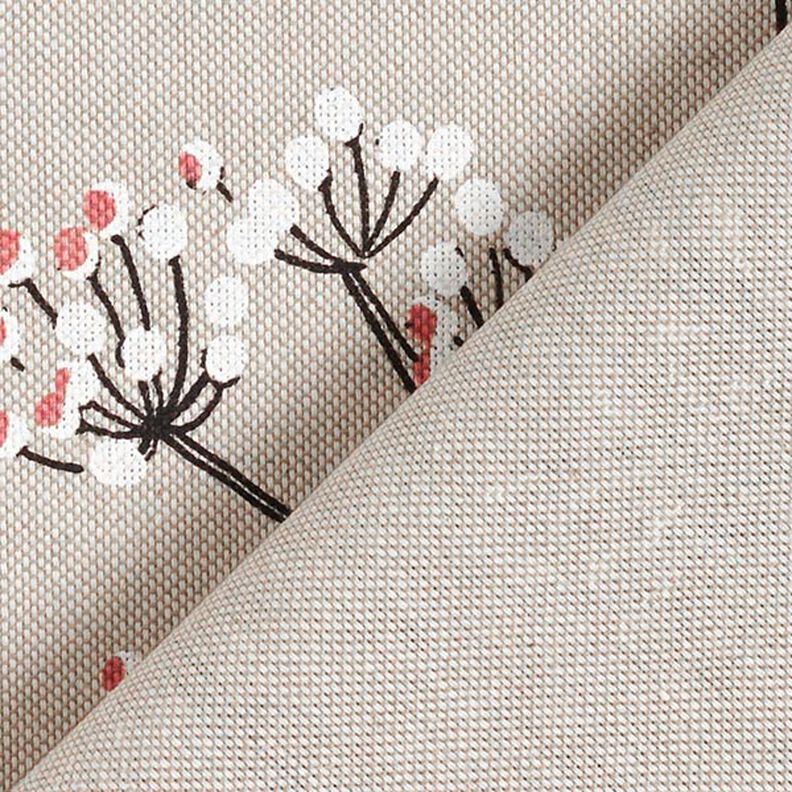 Tissu de décoration Semi-panama Oiseaux et branches – nature, image number 4