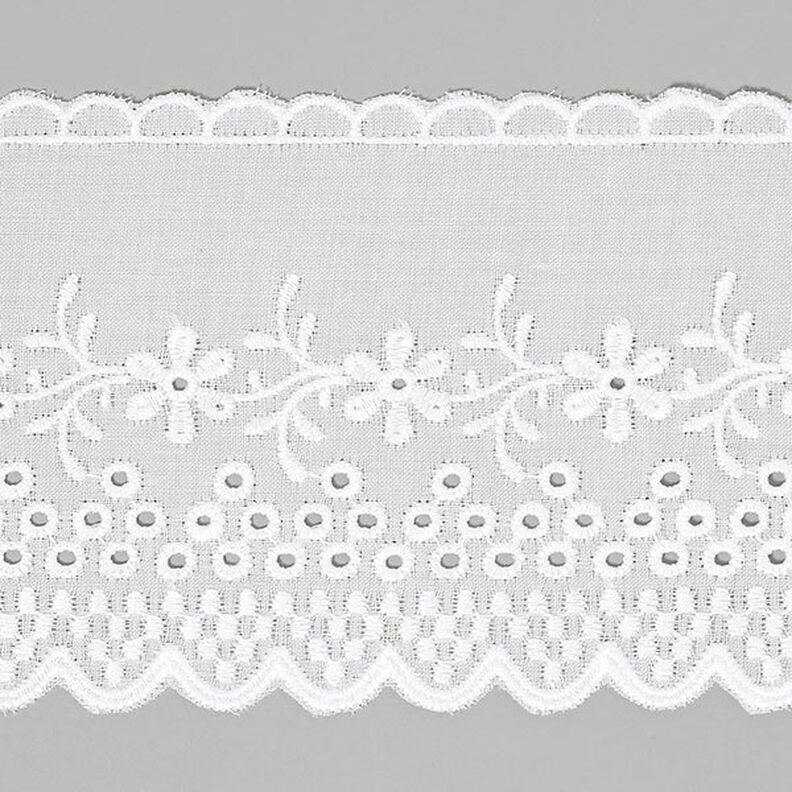 Broderie anglaise, 57mm – blanc,  image number 1