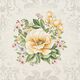 panneau décoratif Gobelin Grandes fleurs – anémone/jaune,  thumbnail number 1