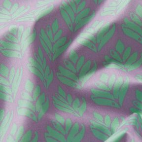 Coton enduit Sujets abstraits – violet pastel/menthe, 