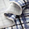Lin-viscose mélangés à carreaux abstraits – blanc/bleu acier,  thumbnail number 3