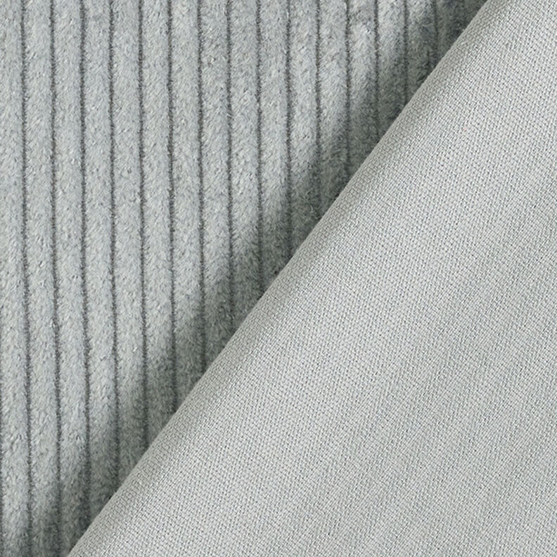 Velours côtelé large prélavé Uni – gris,  image number 3