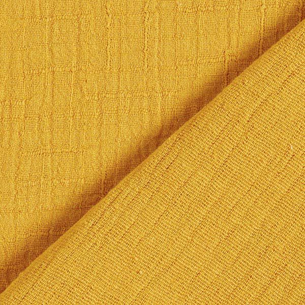 Bambou Tissu double gaze de coton Structure – jaune curry,  image number 4