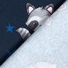 Jersey coton Raton laveur et étoiles | Glitzerpüppi – bleu nuit/argent,  thumbnail number 4