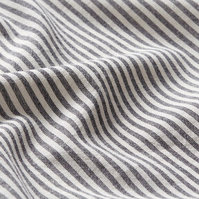Mélange coton viscose Rayures – noir/écru, 