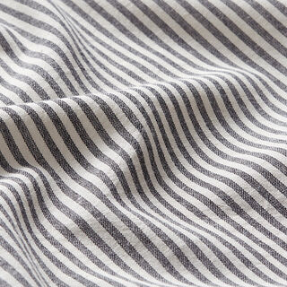 Mélange coton viscose Rayures – noir/écru, 