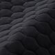 Tissu de revêtement velours matelassé nid d'abeille – noir – Échantillon,  thumbnail number 2