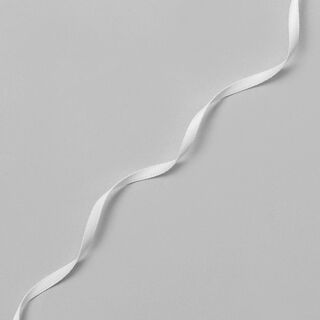 Ruban de satin [3 mm] – blanc, 
