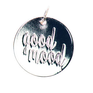 Pendentif Good Mood [Ø17 mm] | Rico Design – argent, 