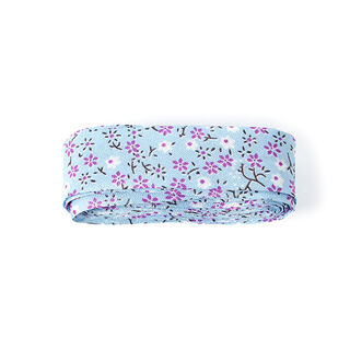 3 m Biais Petites fleurs 2 – bleu clair, 