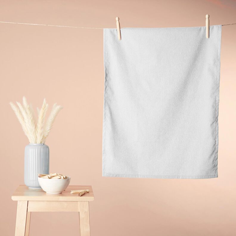 Tissu éponge Stretch Uni – blanc,  image number 8