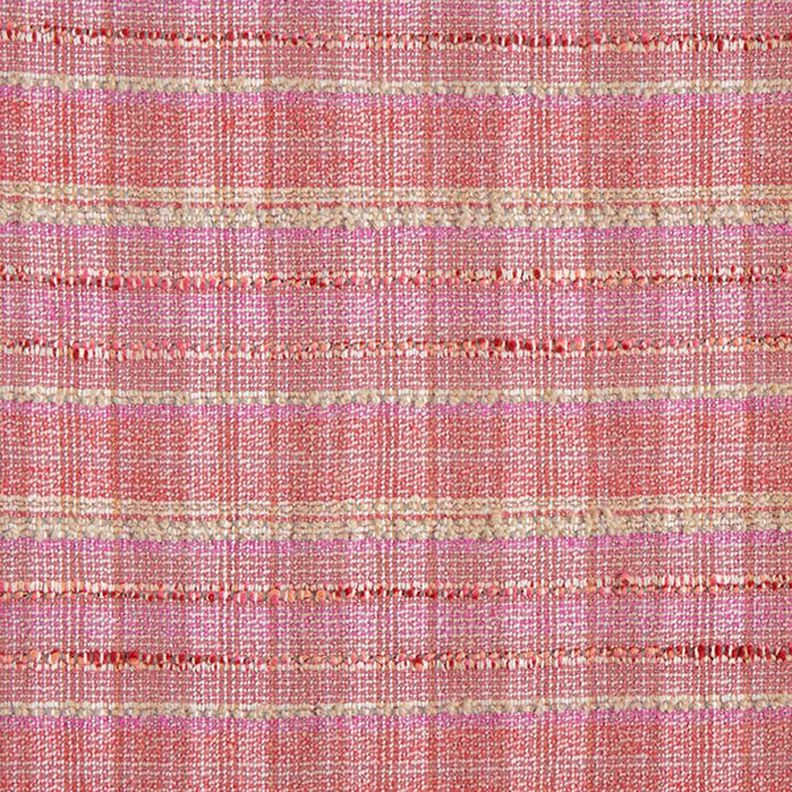 Tissu pour manteau laine mélangée bouclée – rose vif,  image number 1