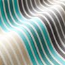 Tissu d’extérieur Canvas Dégradé de rayures – turquoise/gris,  thumbnail number 3