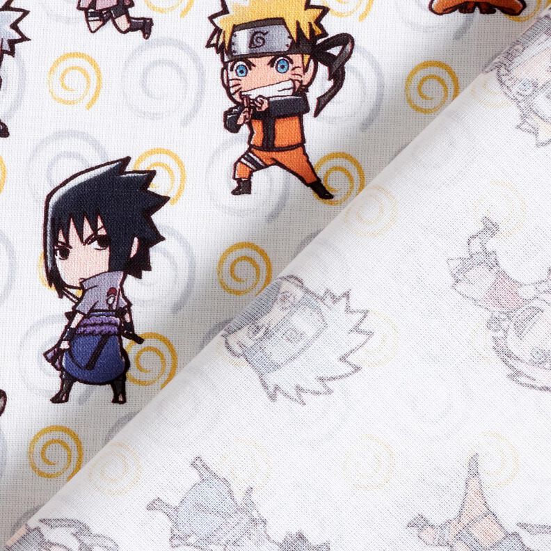 Popeline coton Chibi-Naruto Tissu sous licence – blanc,  image number 4