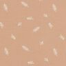 Jersey coton feuilles – marron clair,  thumbnail number 1