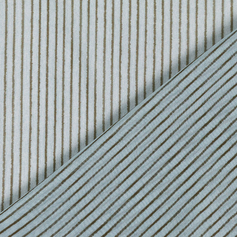 Mousseline de soie à fines rayures – bleu clair/gris foncé,  image number 5