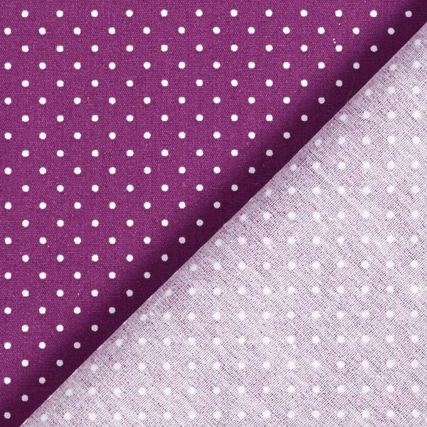 Popeline coton Petits pois – lilas rouge/blanc,  image number 6