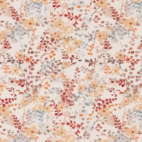 Popeline coton belles branches automnales | Katia Fabrics – nature/carmin, 