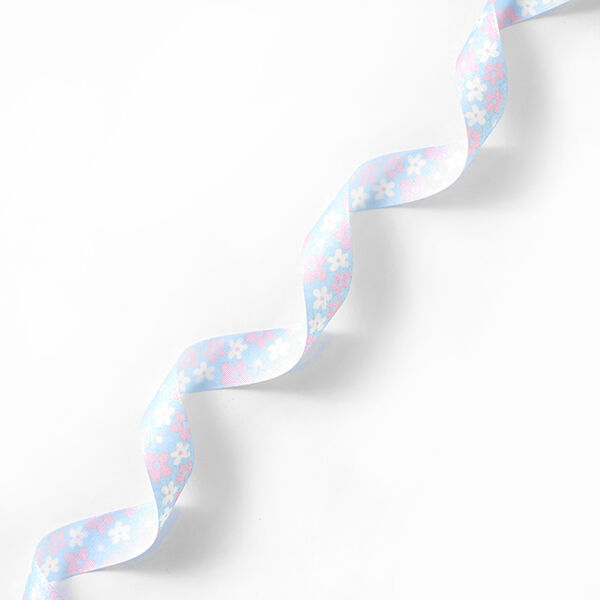 Bande de satin Fleurs – rose/rose vif, image number 1