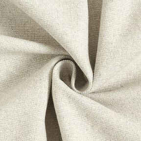 Tissu déco semi-panama nervuré en coton recyclé – gris brume, 