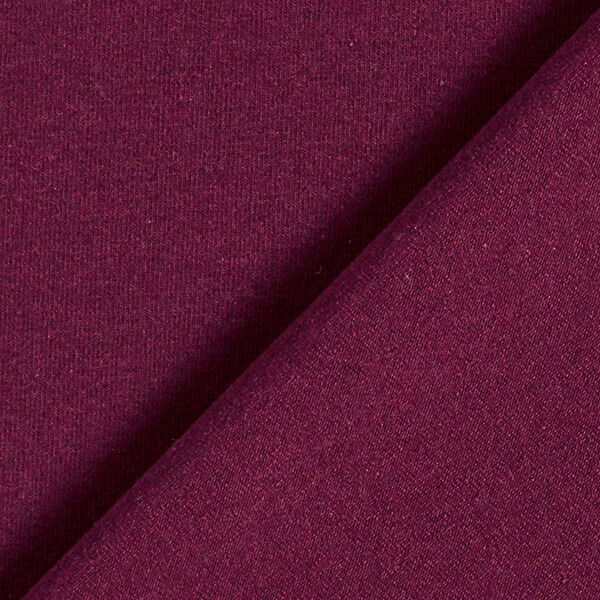 Jersey en coton mélangé recyclé – rouge bordeaux,  image number 3