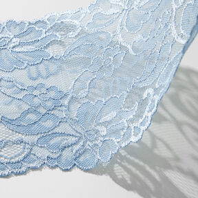 Dentelle élastique [150 mm] – bleu pigeon, 