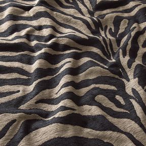 Tissu de revêtement Jacquard Zèbre – kaki/noir, 
