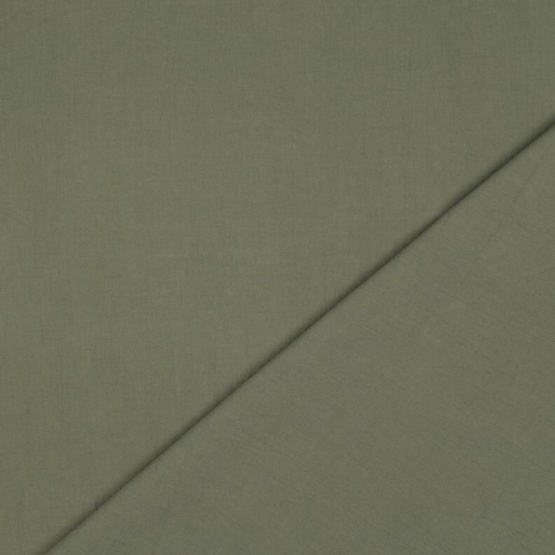 Tissu en coton Crinkle prélavé – olive foncé, image number 3