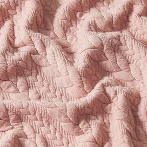 Jersey jacquard Cloqué Torsades – rosé, 